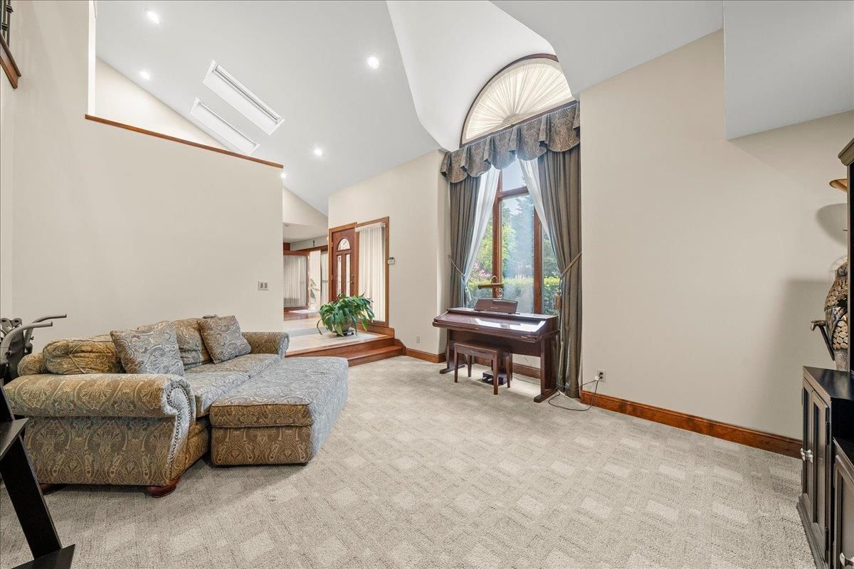 Interior, Living room, Piano, Recessed Lighting