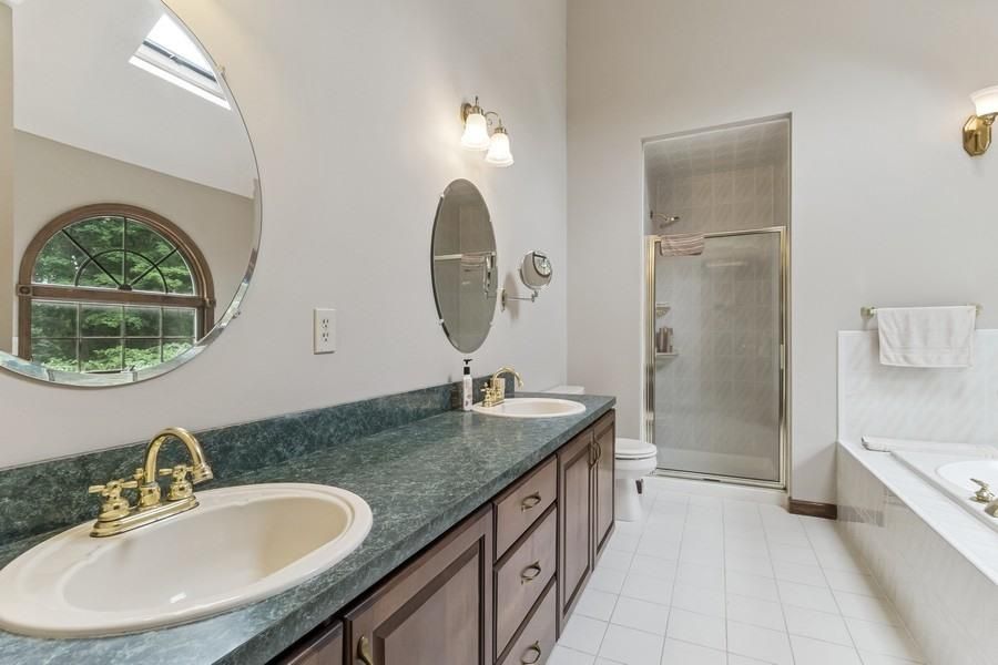 Bathroom, Dual Sink Vanities, Glass Shower, Interior