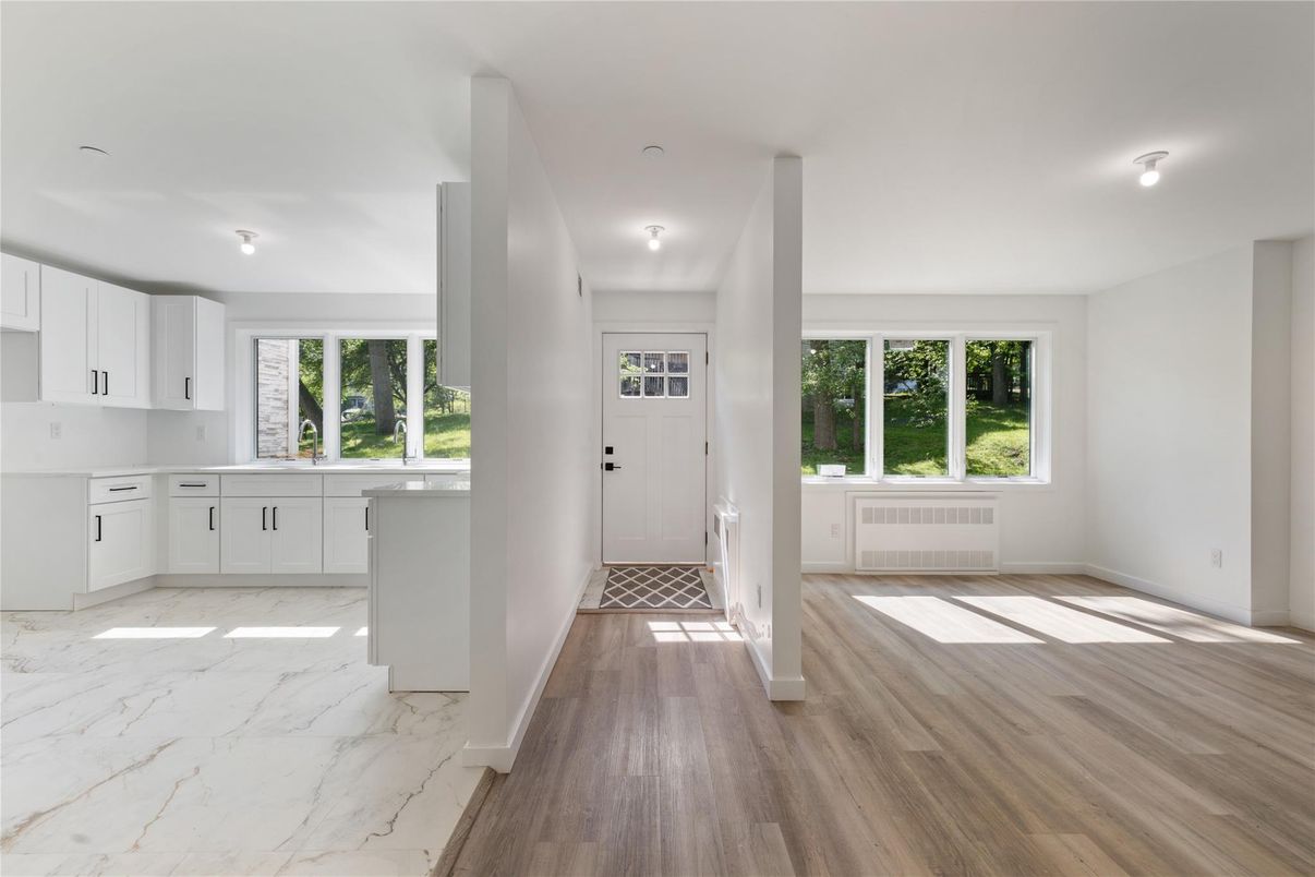 Interior, Kitchen, Marble, Wood Texture Flooring