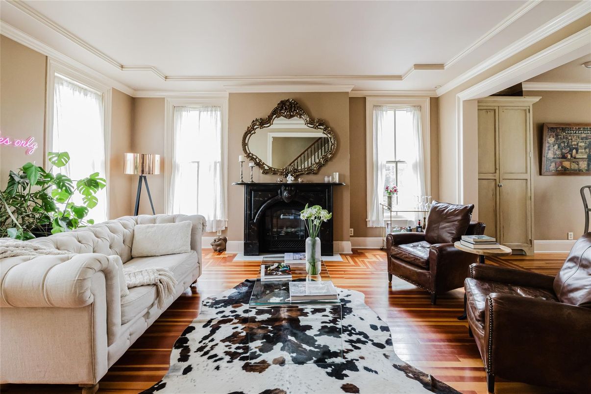 Fireplace, Interior, Living room, Wood Texture Flooring