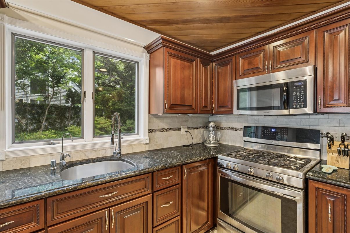 Interior, Kitchen, Stainless Steel Appliances, Wooden Ceilings