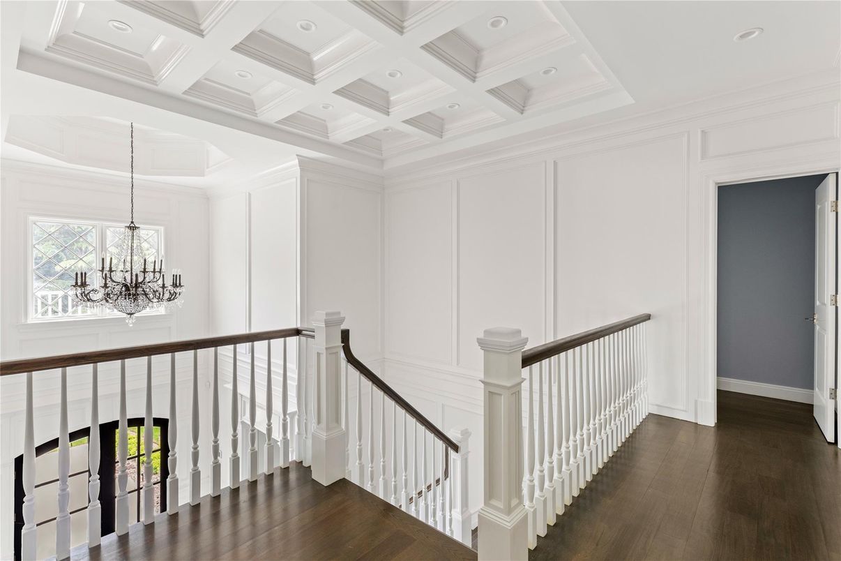 Chandelier, Interior, Recessed Lighting, Wood Texture Flooring