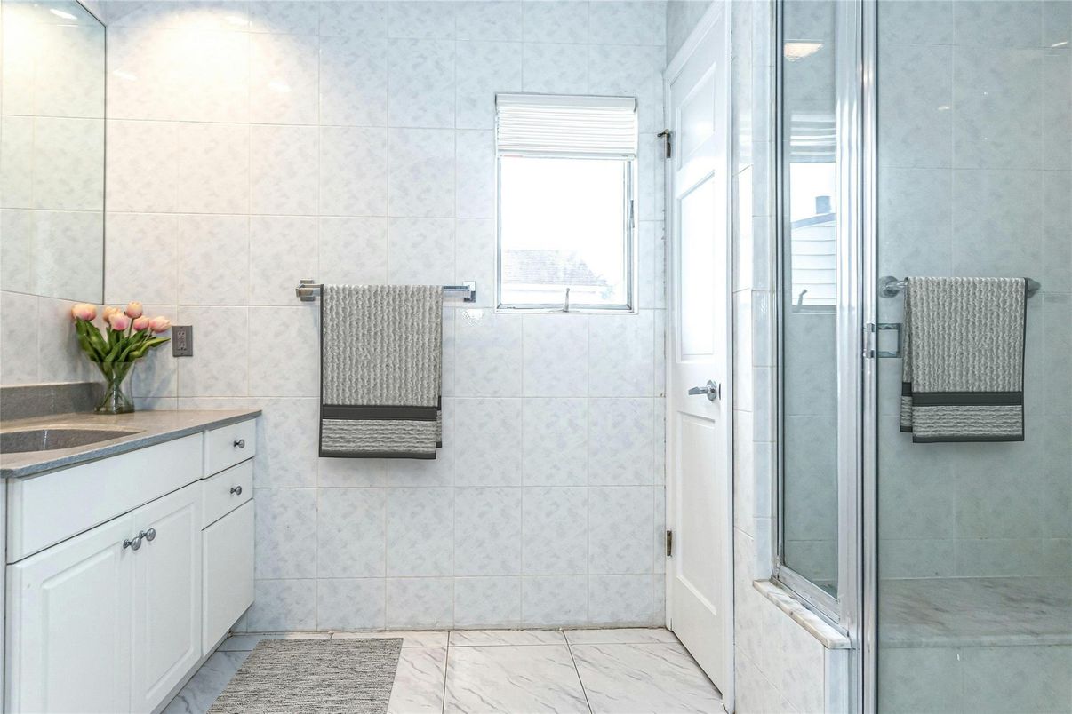 Bathroom, Glass Shower, Interior, Marble