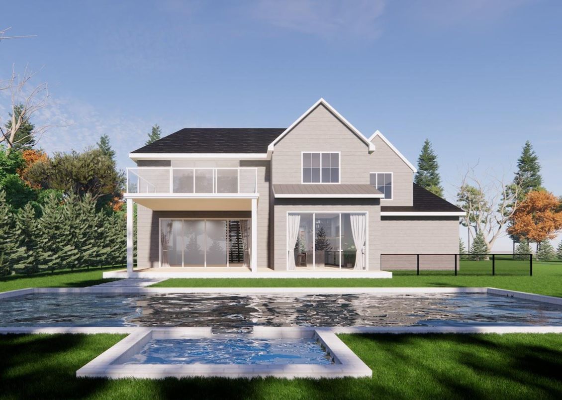 Backyard, Exterior, Facade, Modern
