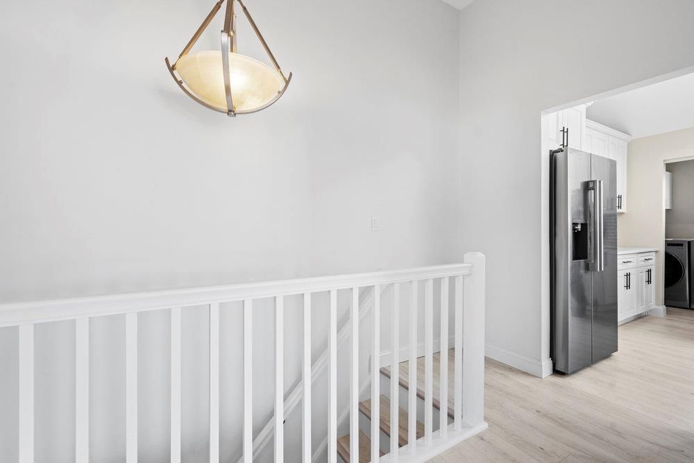 Interior, Pendant Lights, Stainless Steel Appliances, Wood Texture Flooring