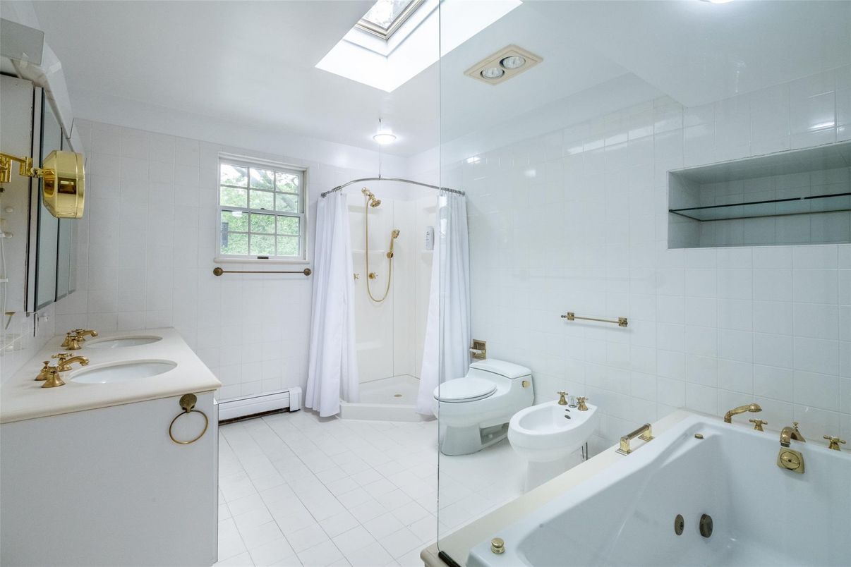 Bathroom, Dual Sink Vanities, Glass Shower, Interior