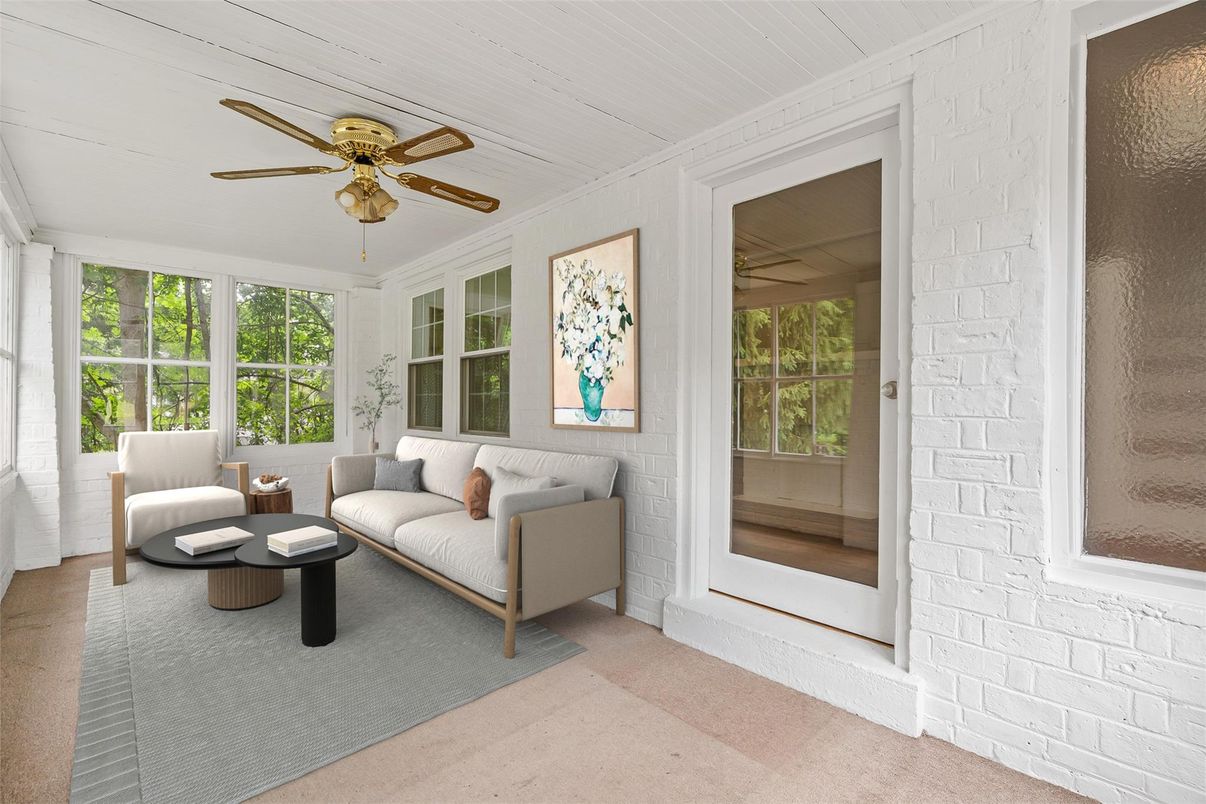 Interior, Living room, Stone Walls, Sun Room