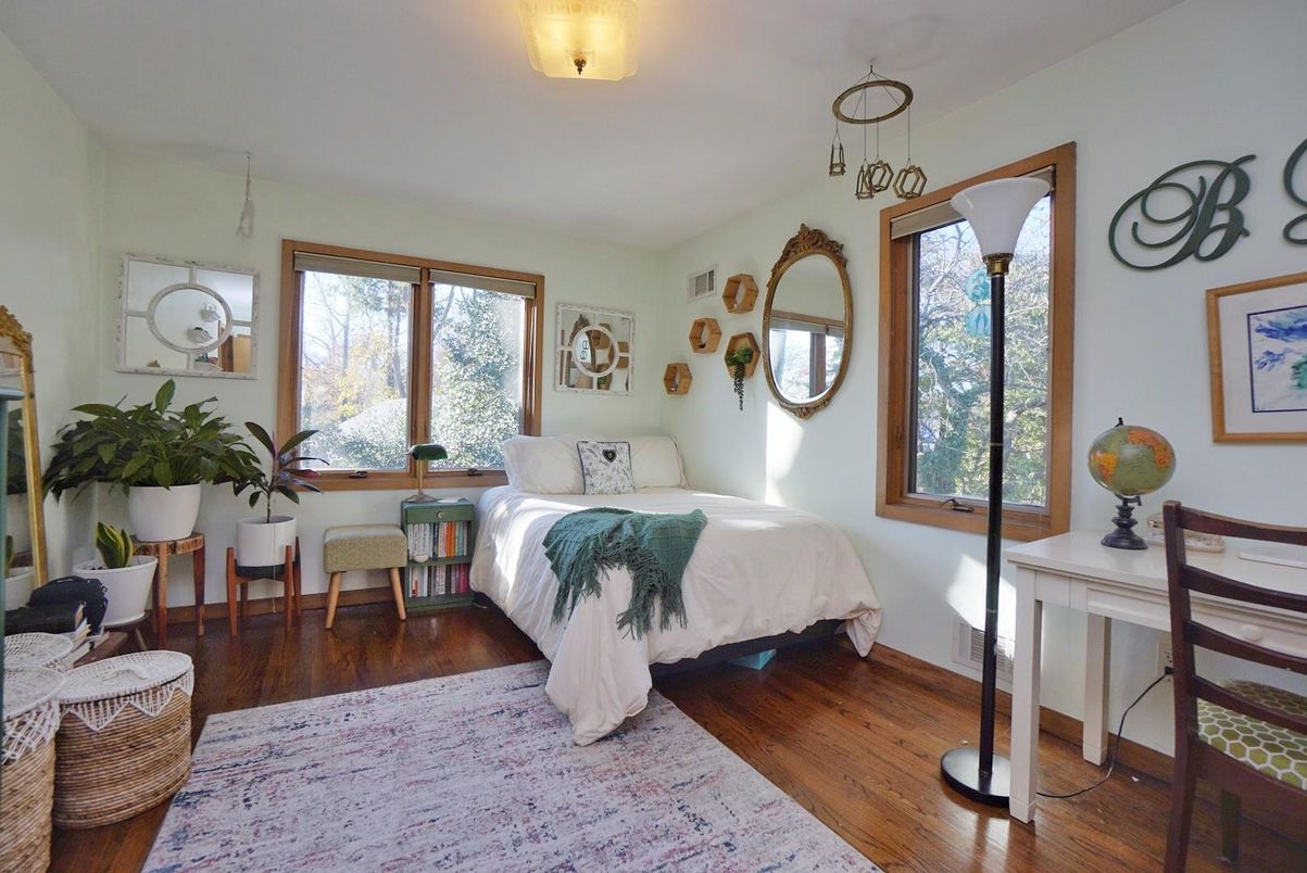 Bedroom, Interior, Wood Texture Flooring