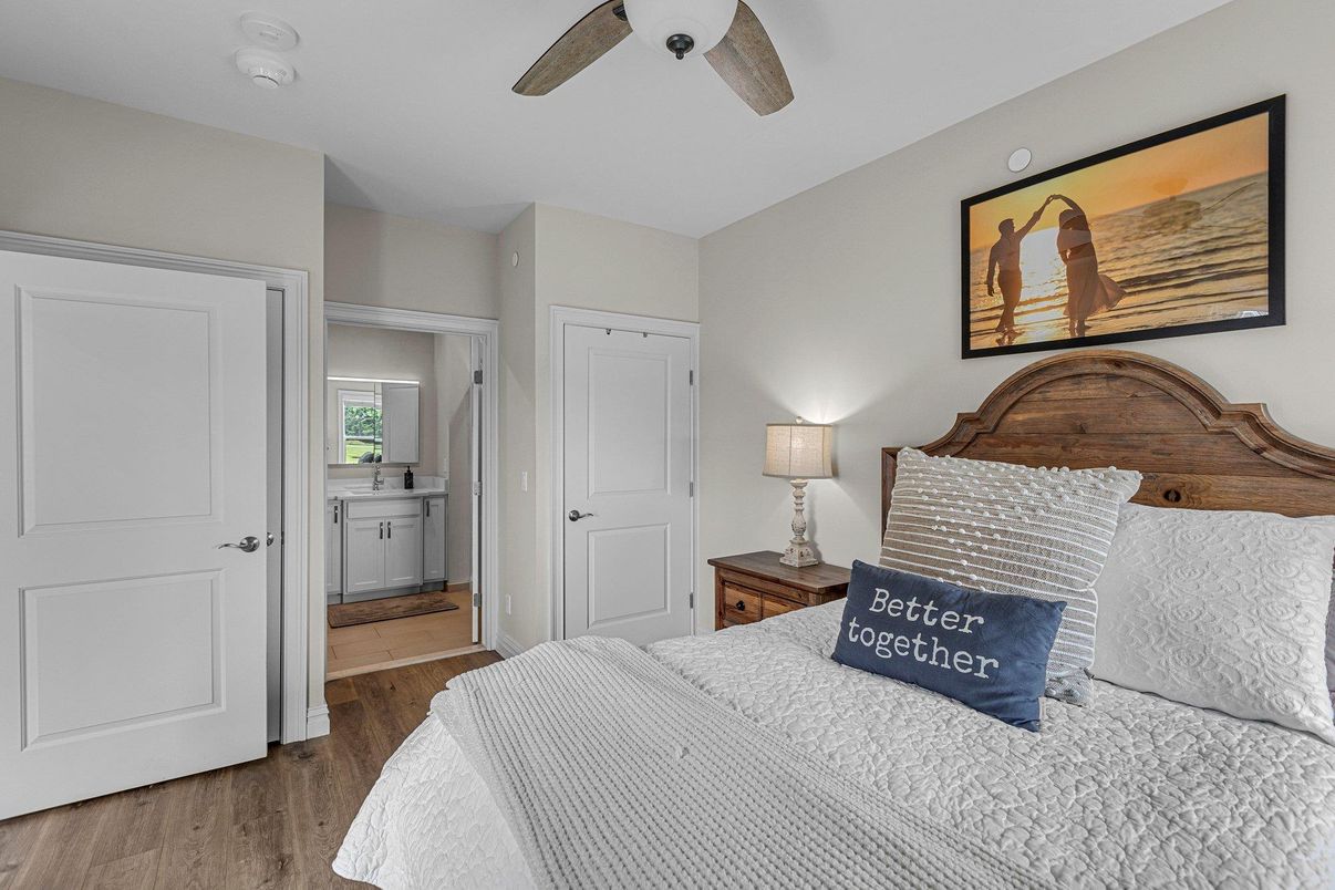 Bedroom, Interior, Wood Texture Flooring