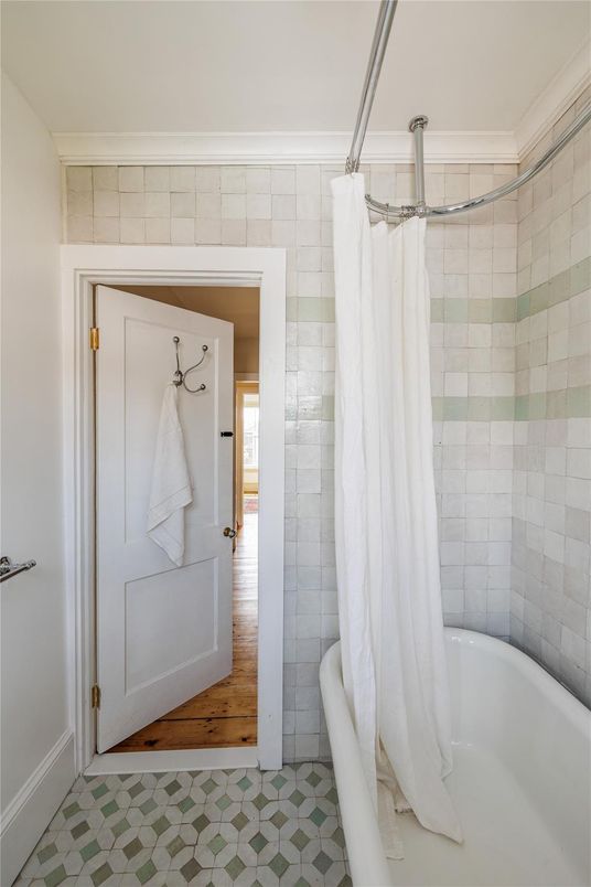 Bathroom, Interior, Wood Texture Flooring