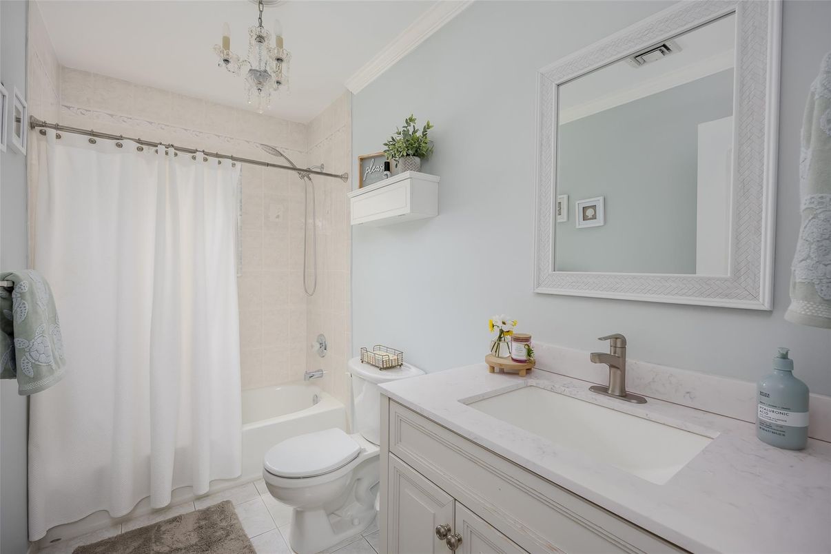 Bathroom, Chandelier, Interior