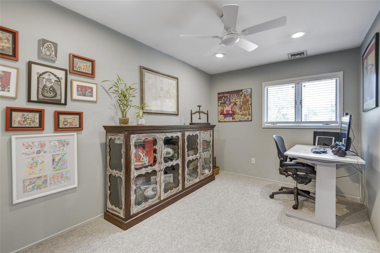 Home Office, Interior, Recessed Lighting