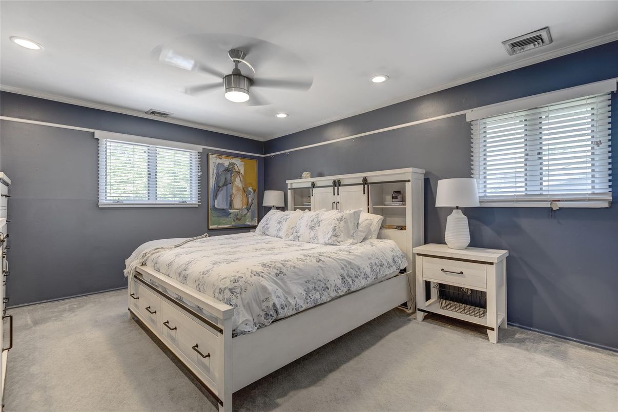 Bedroom, Interior, Recessed Lighting