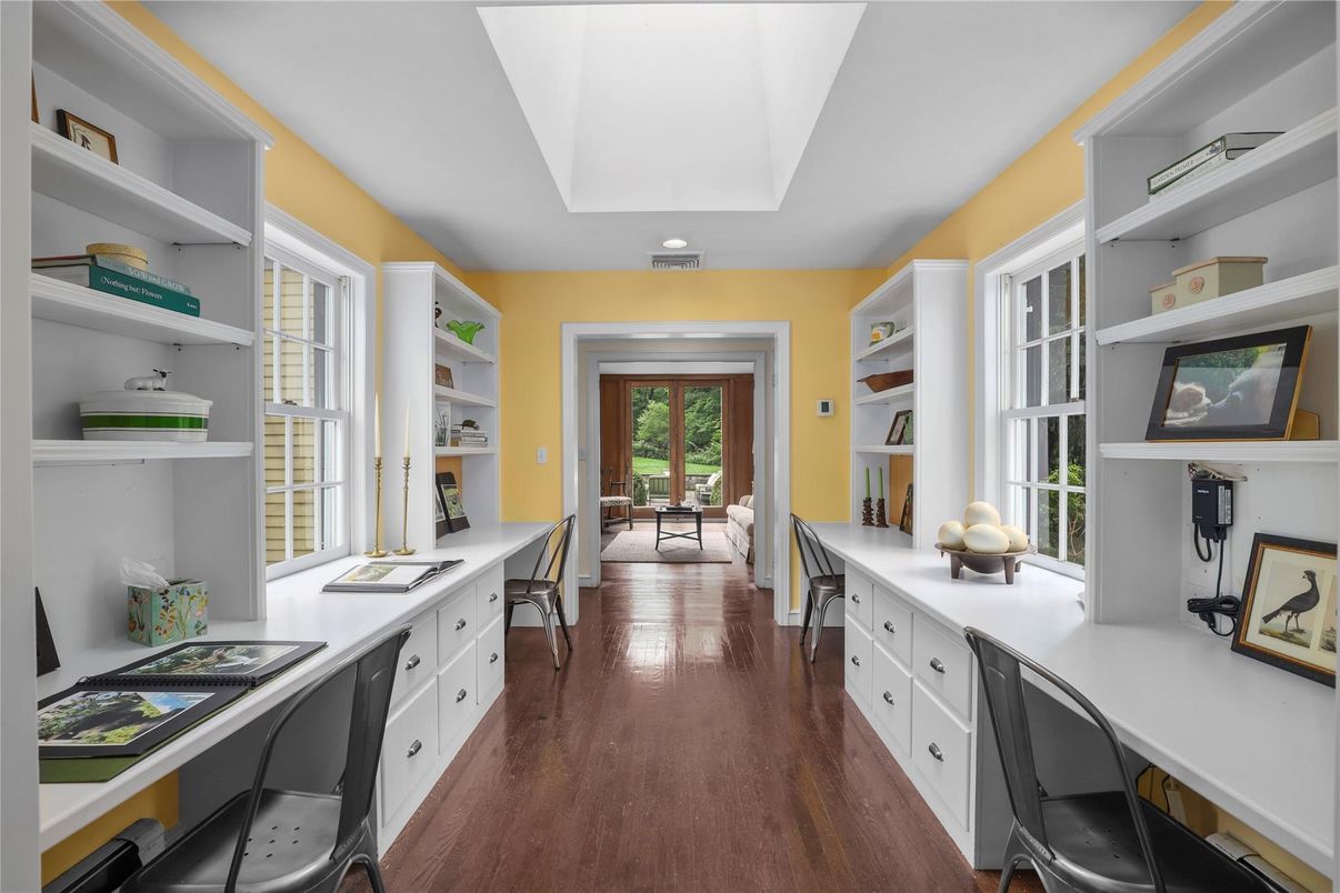 Home Office, Interior, Wood Texture Flooring