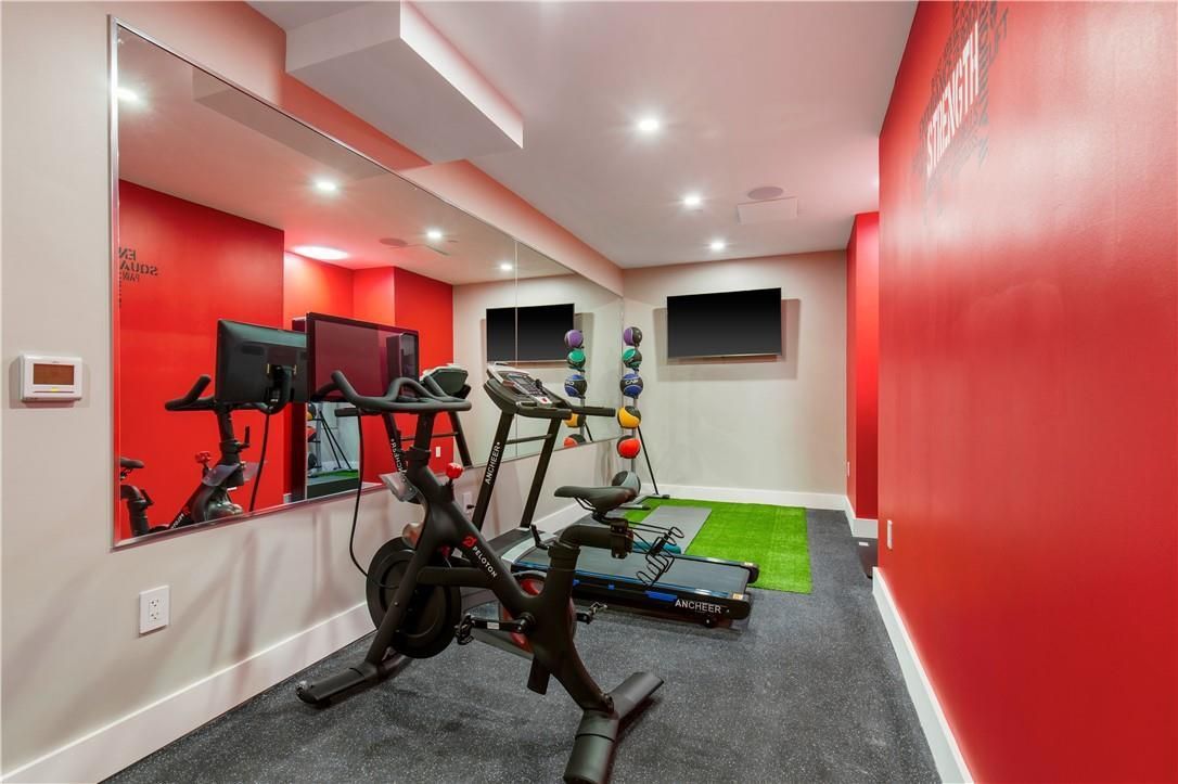 Fitness Equipment, Interior, Recessed Lighting