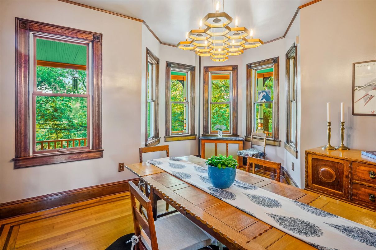 Chandelier, Dining room, Interior, Pendant Lights, Wood Texture Flooring