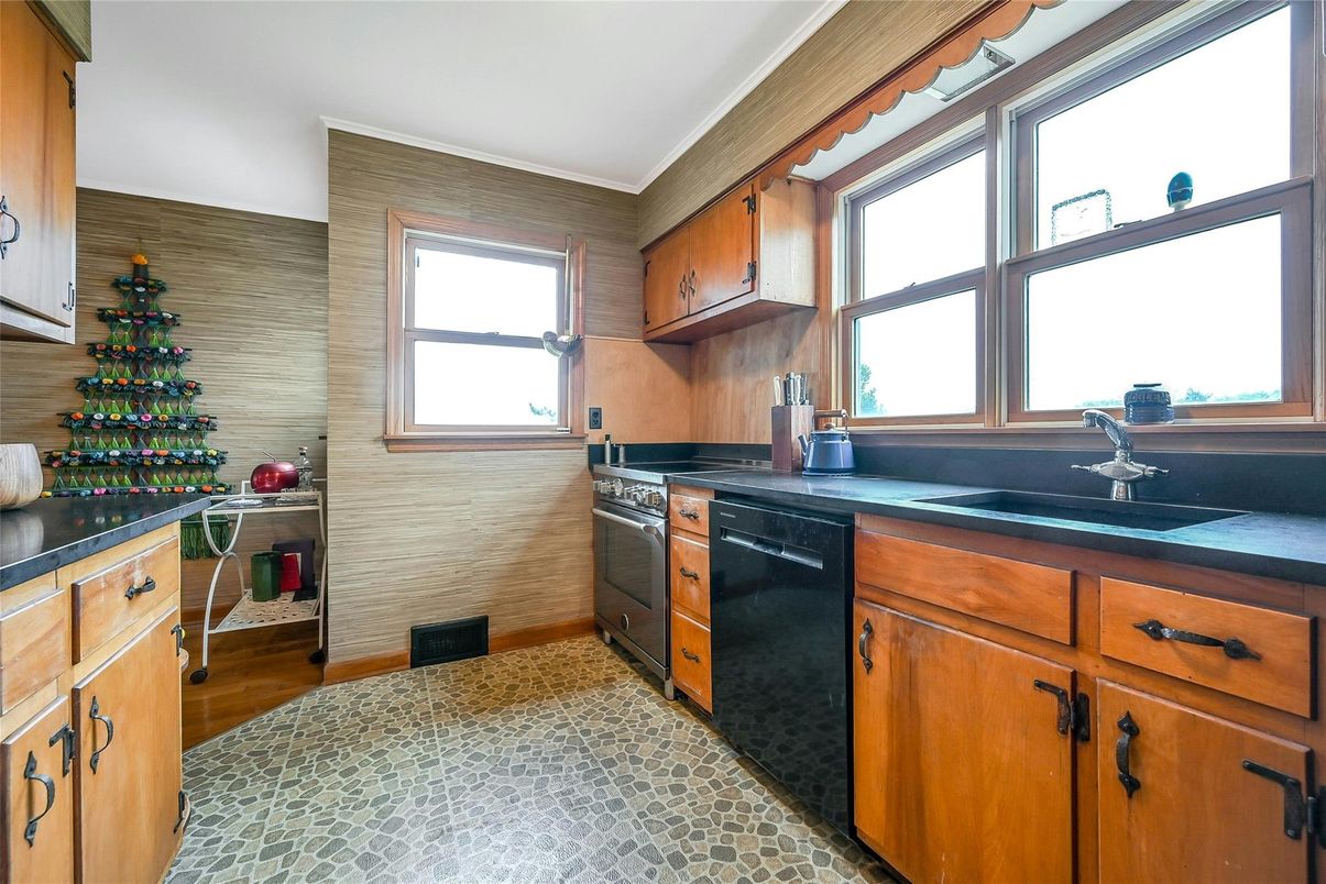 Interior, Kitchen, Wood Texture Flooring