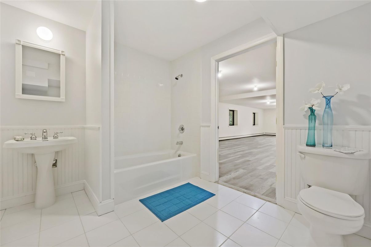 Bathroom, Interior, Wood Texture Flooring