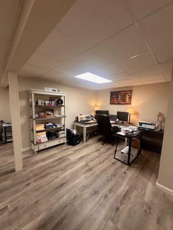 Home Office, Interior, Wood Texture Flooring