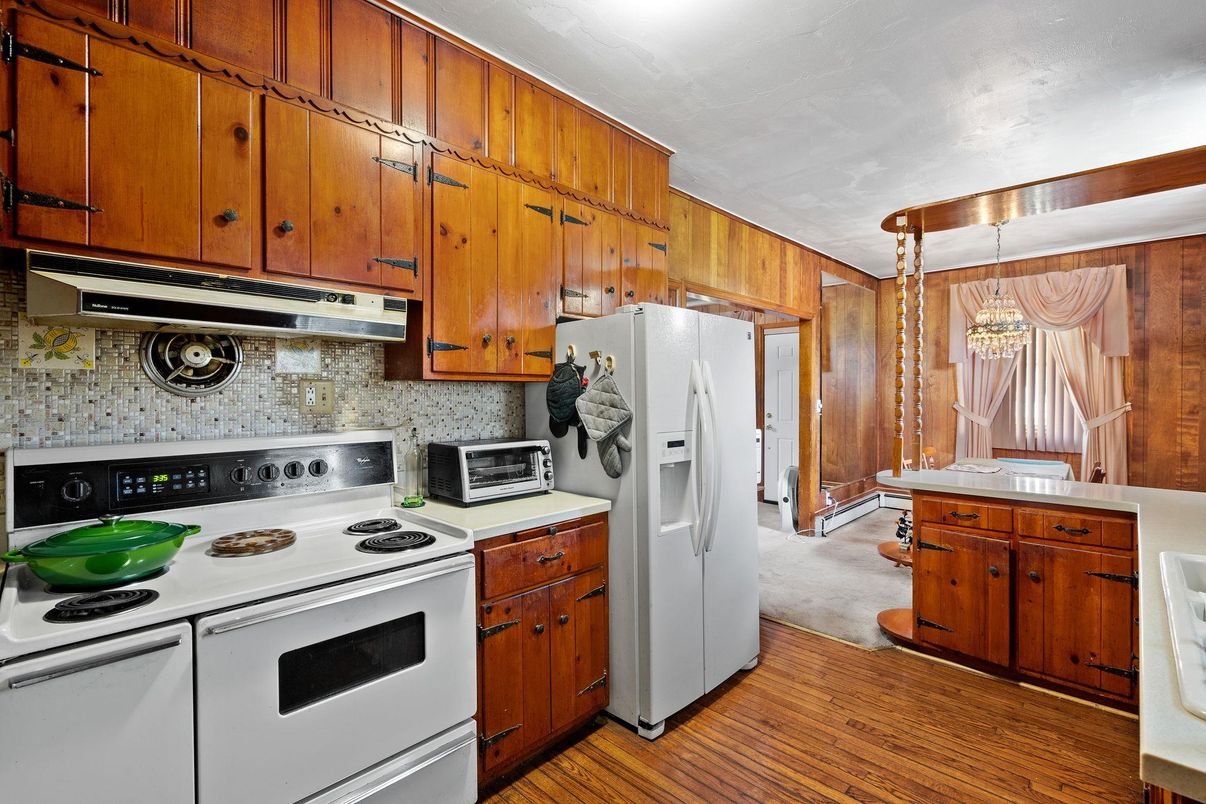 Interior, Kitchen, Wood Texture Flooring