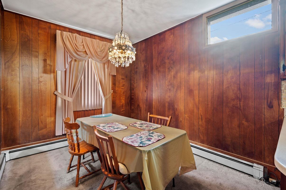 Chandelier, Dining room, Interior, Wooden Walls