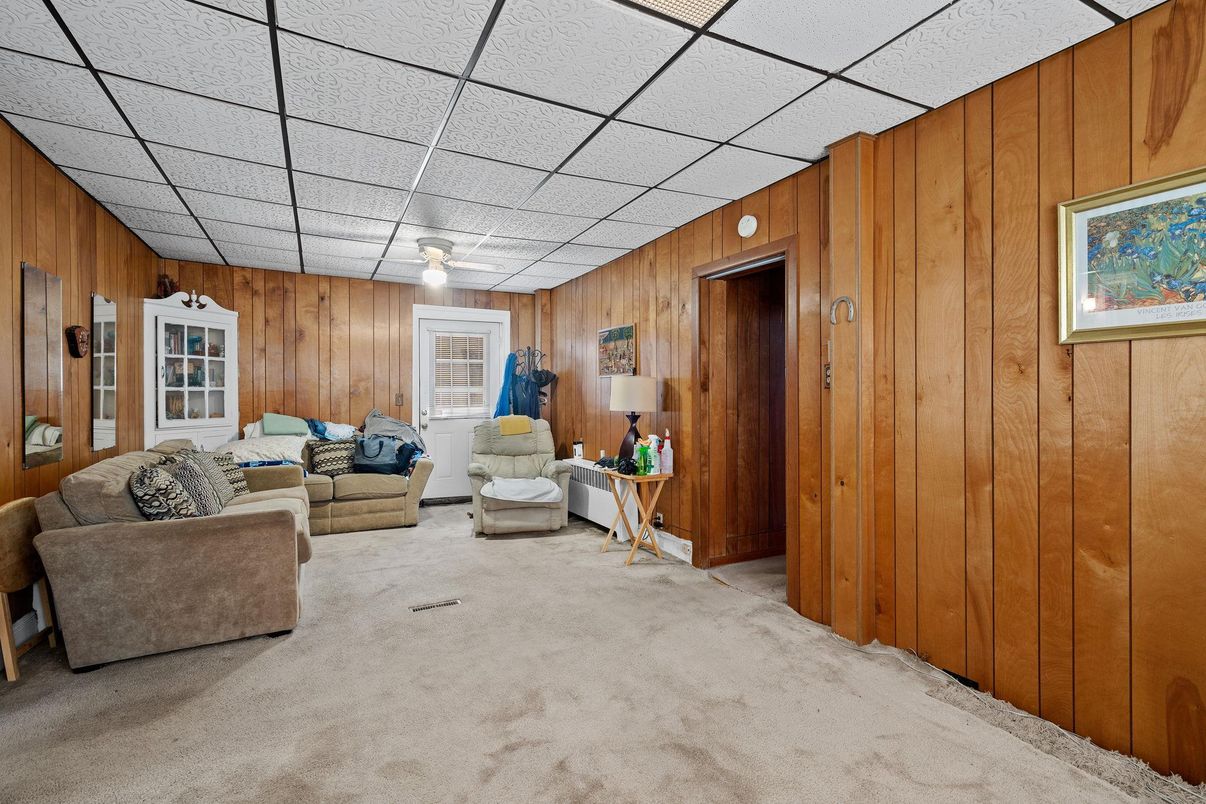 Interior, Living room, Wooden Walls