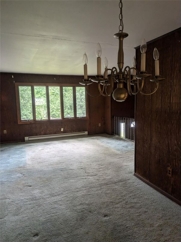 Chandelier, Empty room, Interior