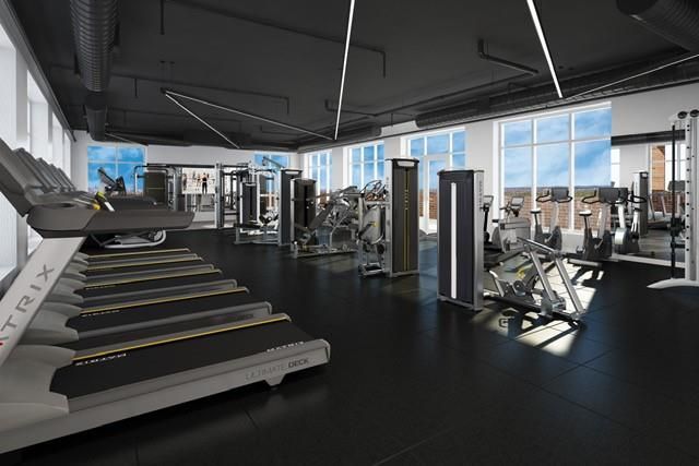 Fitness Equipment, Gym, Interior