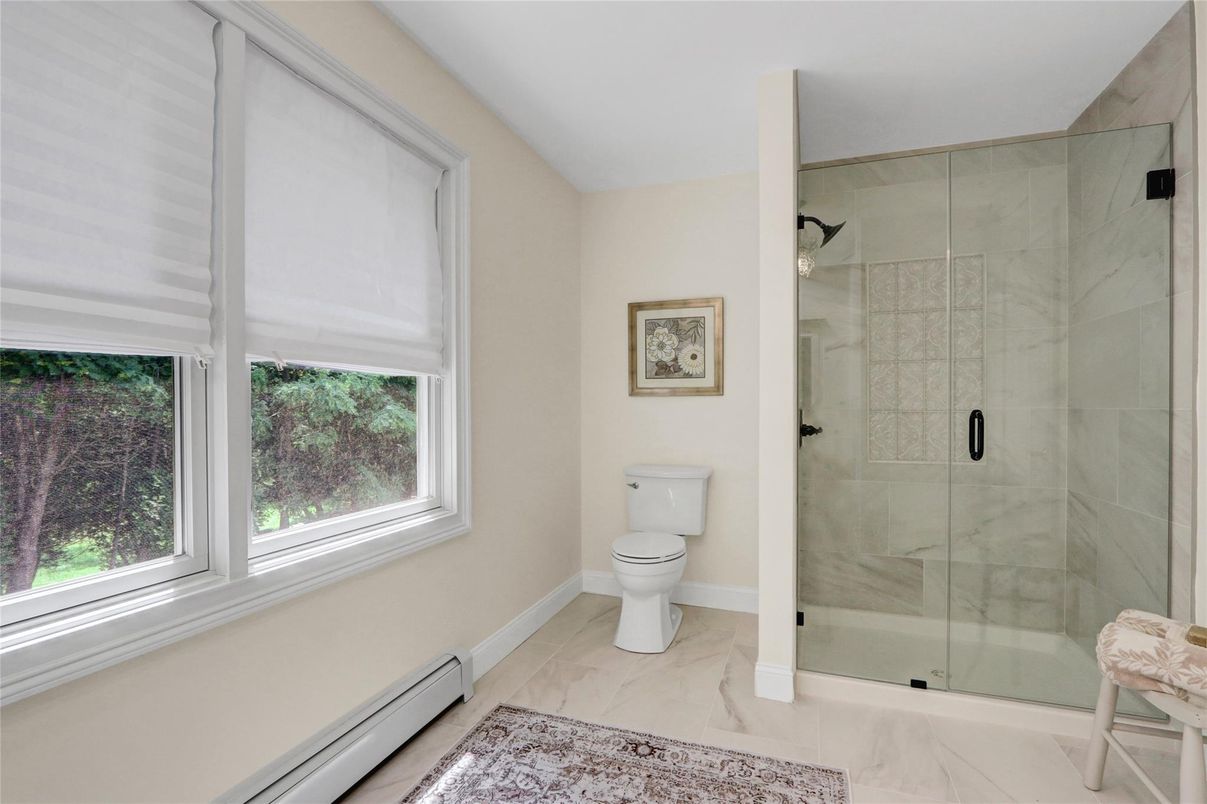 Bathroom, Glass Shower, Interior, Marble, Marble Walls