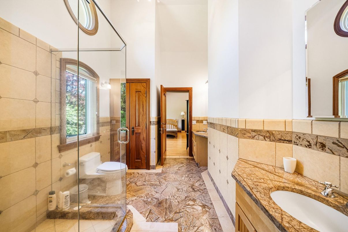 Bathroom, Dual Sink Vanities, Glass Shower, Interior