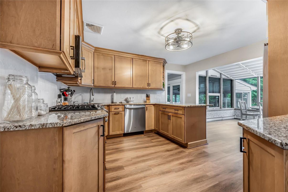 Interior, Kitchen, Wood Texture Flooring