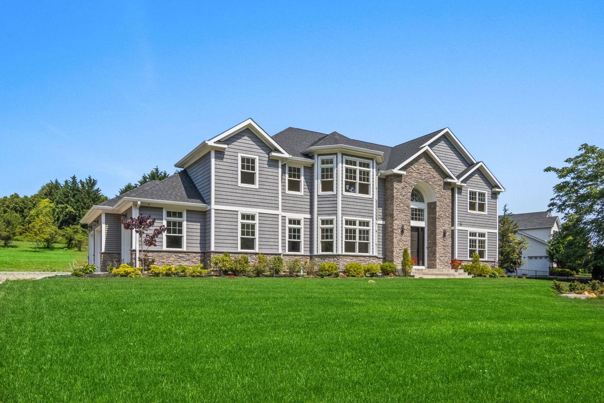 Backyard, Exterior, Facade, Brick Traditional