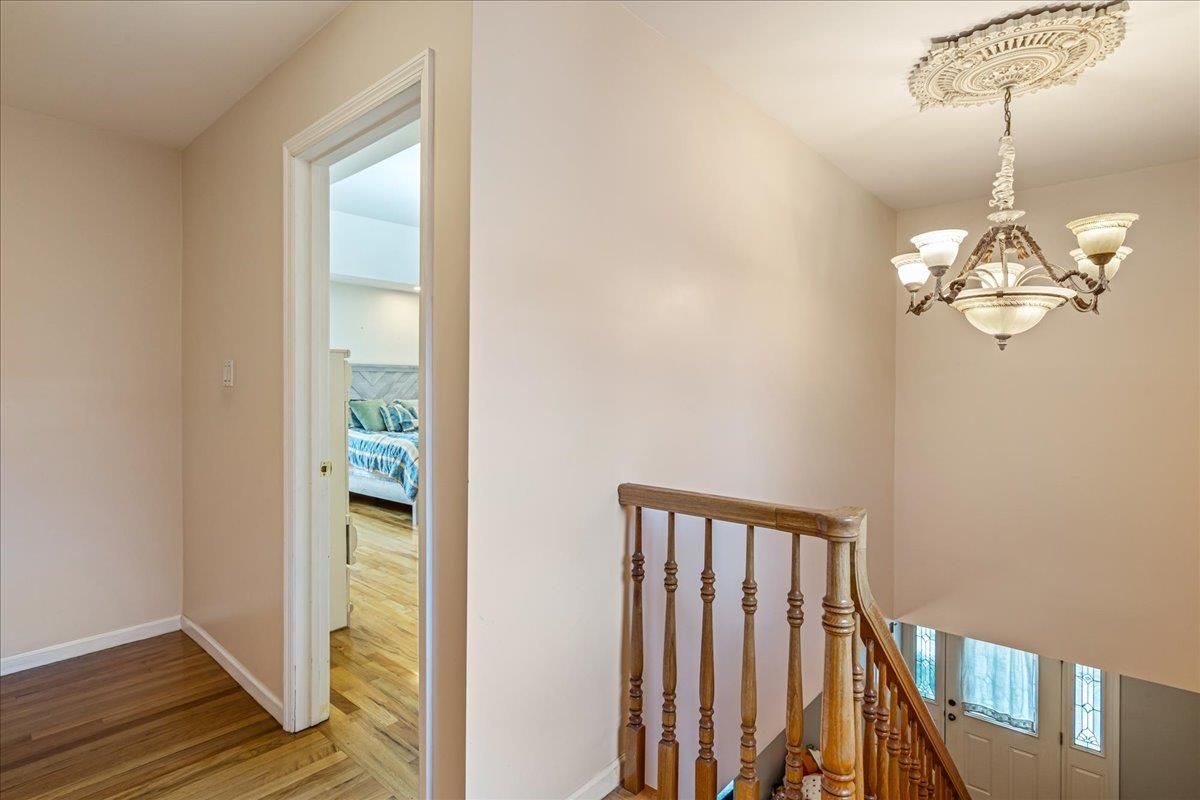 Bedroom, Chandelier, Interior, Wood Texture Flooring