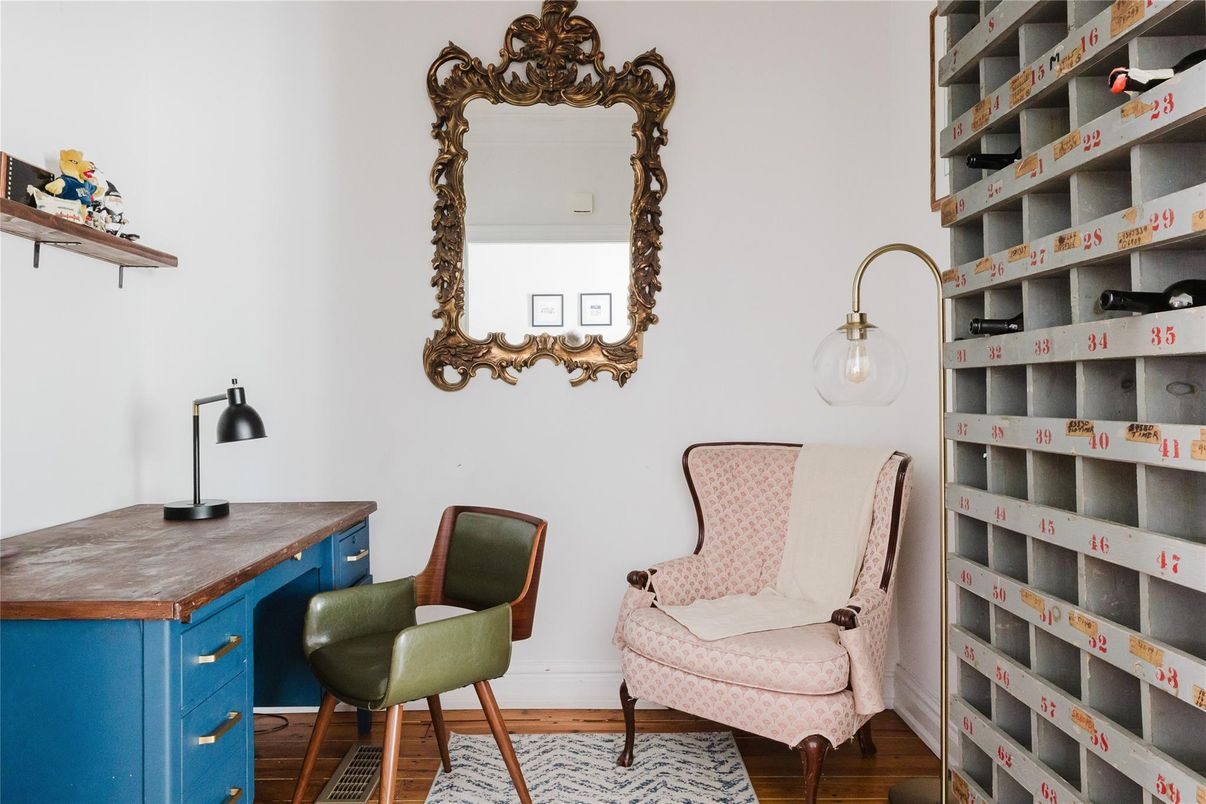 Home Office, Interior, Wood Texture Flooring