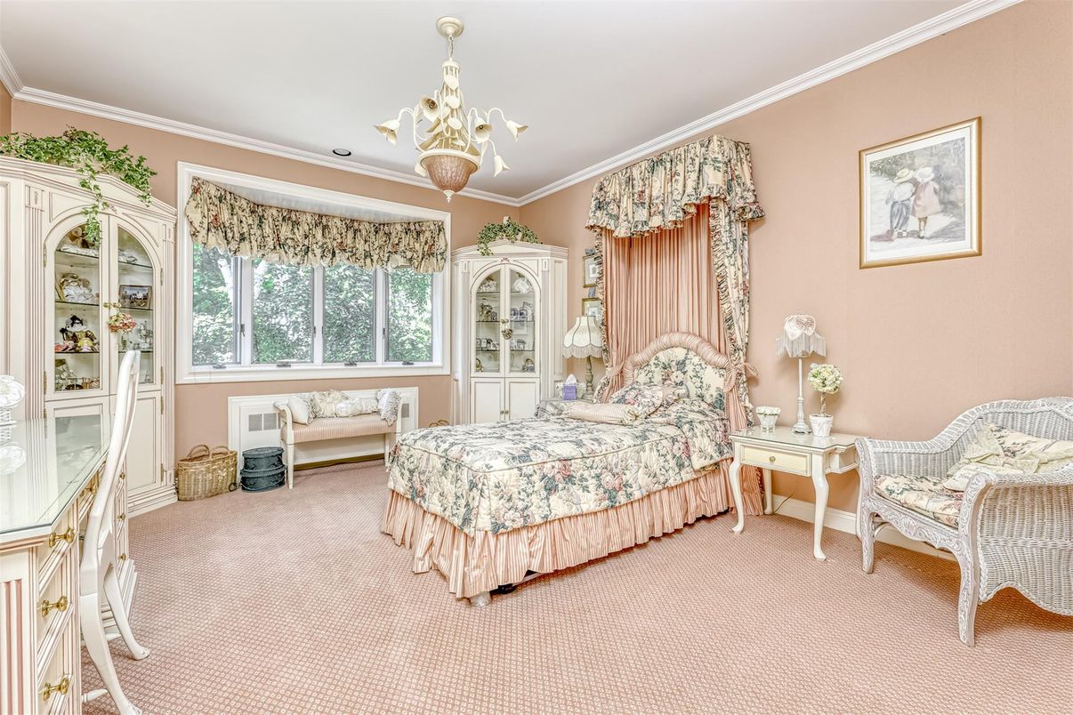 Bedroom, Chandelier, Interior