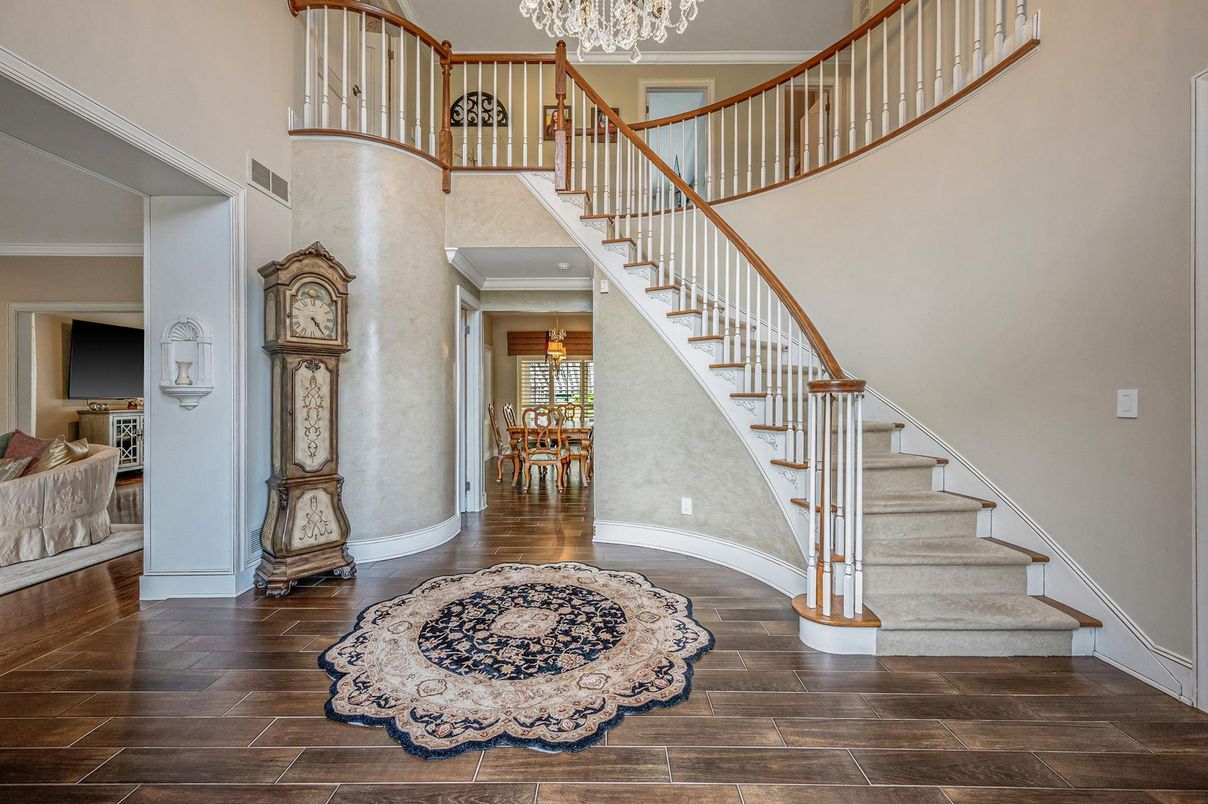 Chandelier, Interior, Wood Texture Flooring