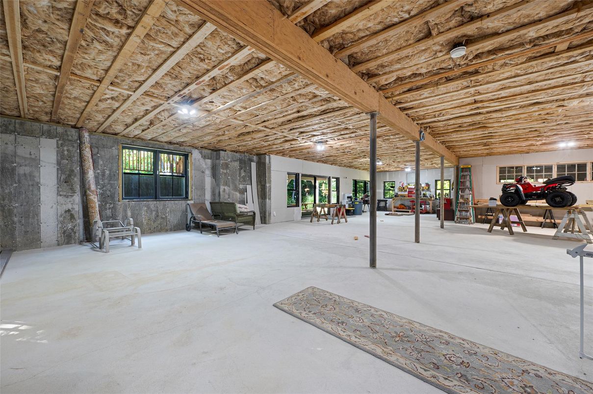 Fitness Equipment, Interior, Stone Walls, Wooden Beams, Wooden Ceilings
