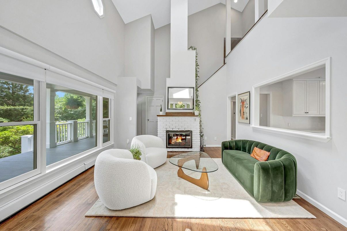 Fireplace, Interior, Living room, Wood Texture Flooring