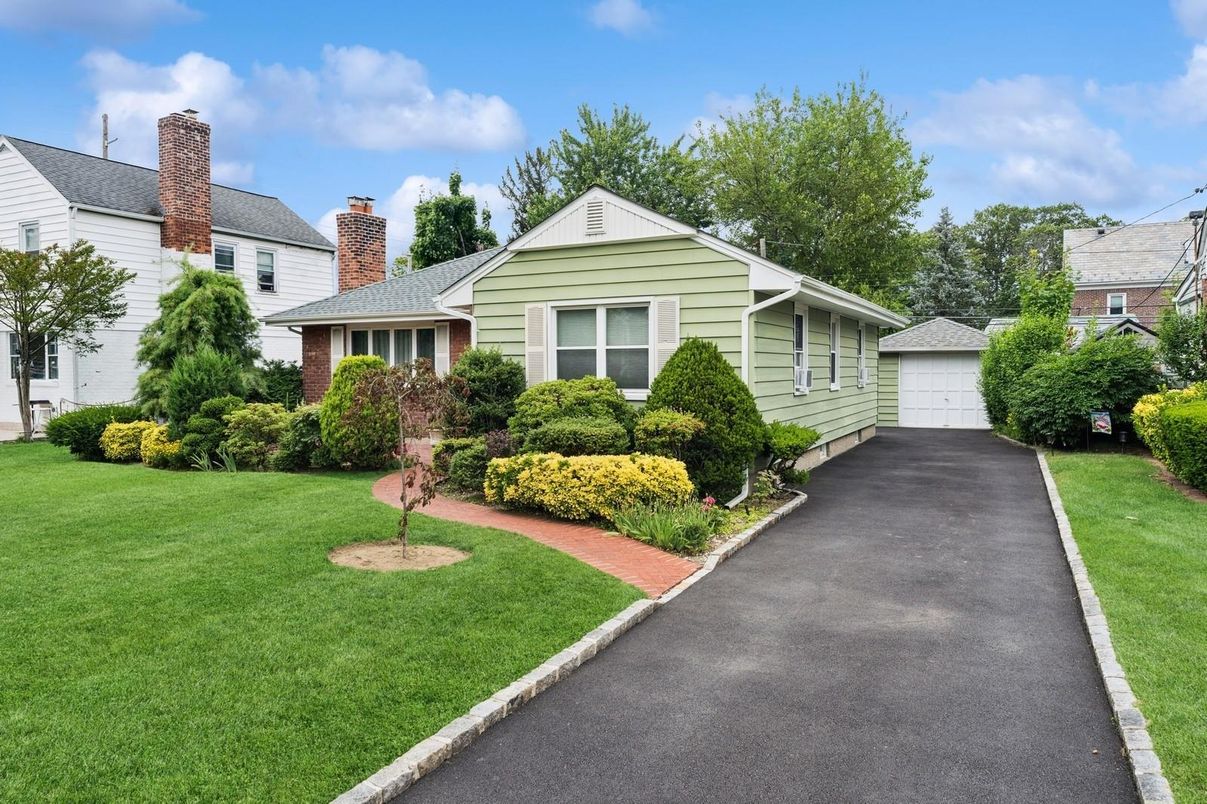 Backyard, Detached Garage, Exterior, Facade, Ranch