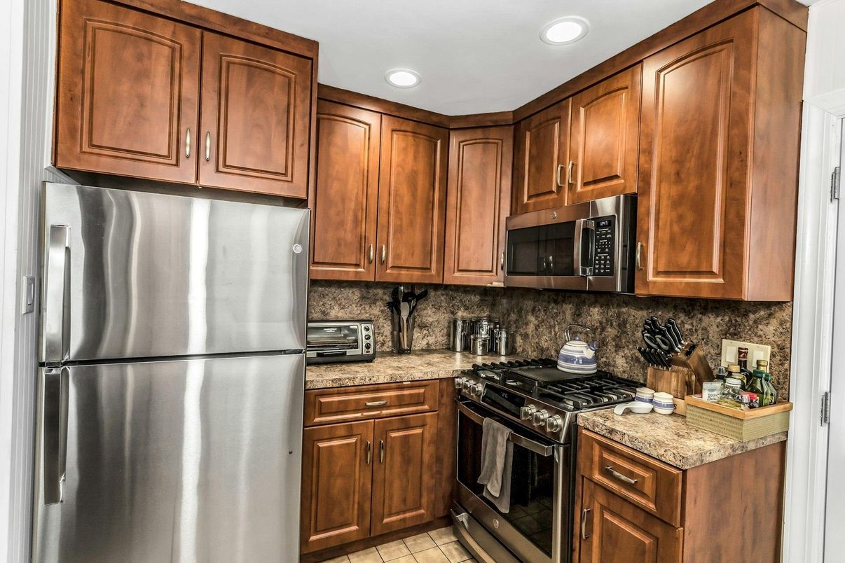 Interior, Kitchen, Recessed Lighting, Stainless Steel Appliances