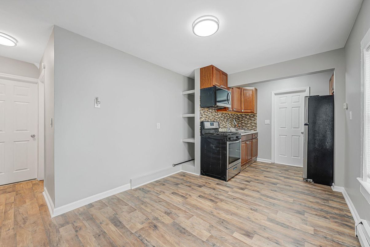 Interior, Kitchen, Wood Texture Flooring