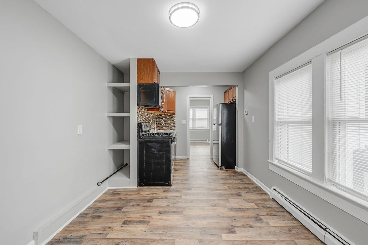 Interior, Kitchen, Wood Texture Flooring