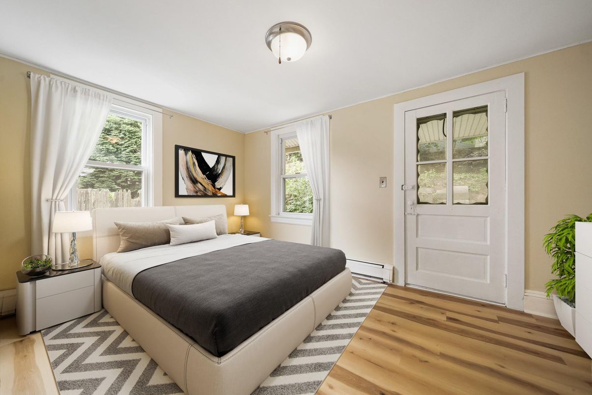 Bedroom, Interior, Wood Texture Flooring