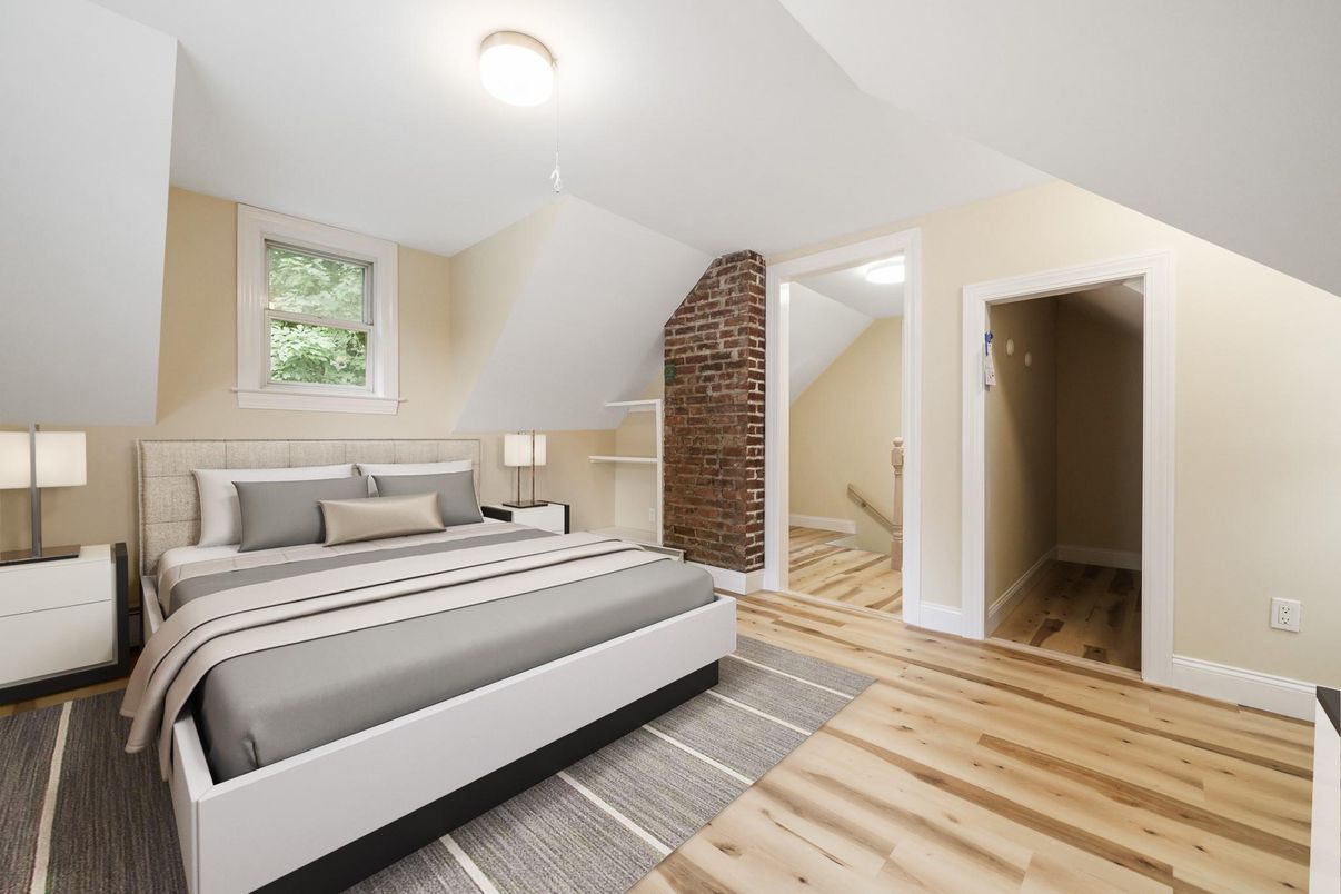 Bedroom, Interior, Wood Texture Flooring