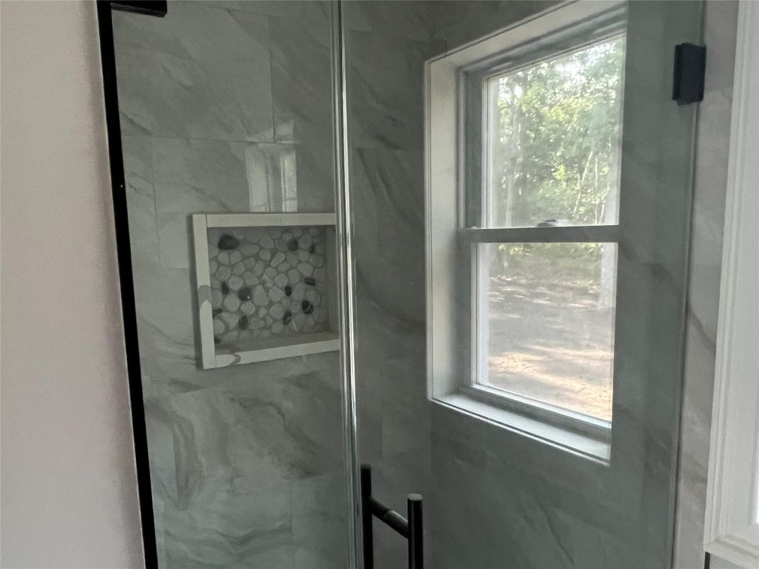 Bathroom, Glass Shower, Interior, Marble Walls