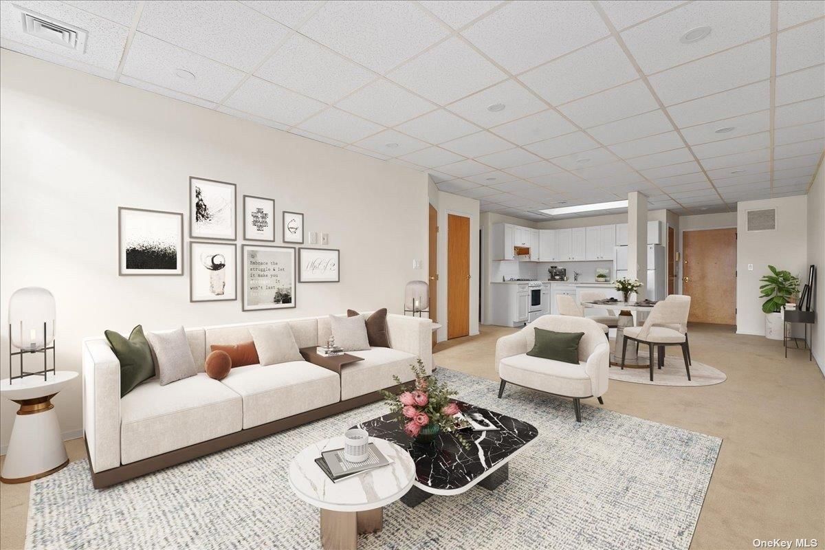 Dining room, Interior, Kitchen, Living room, Recessed Lighting