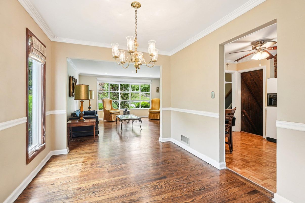 Chandelier, Interior, Living room, Wood Texture Flooring