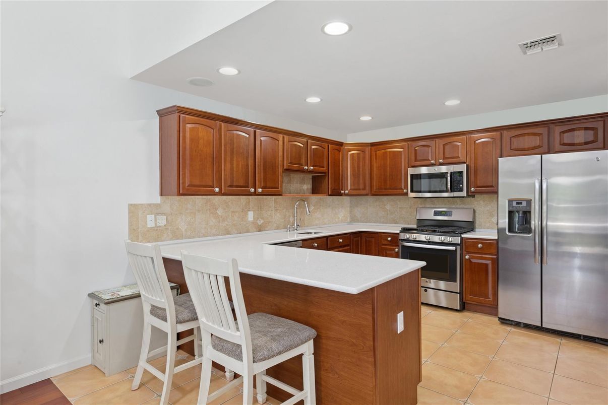 Interior, Kitchen, Recessed Lighting, Stainless Steel Appliances