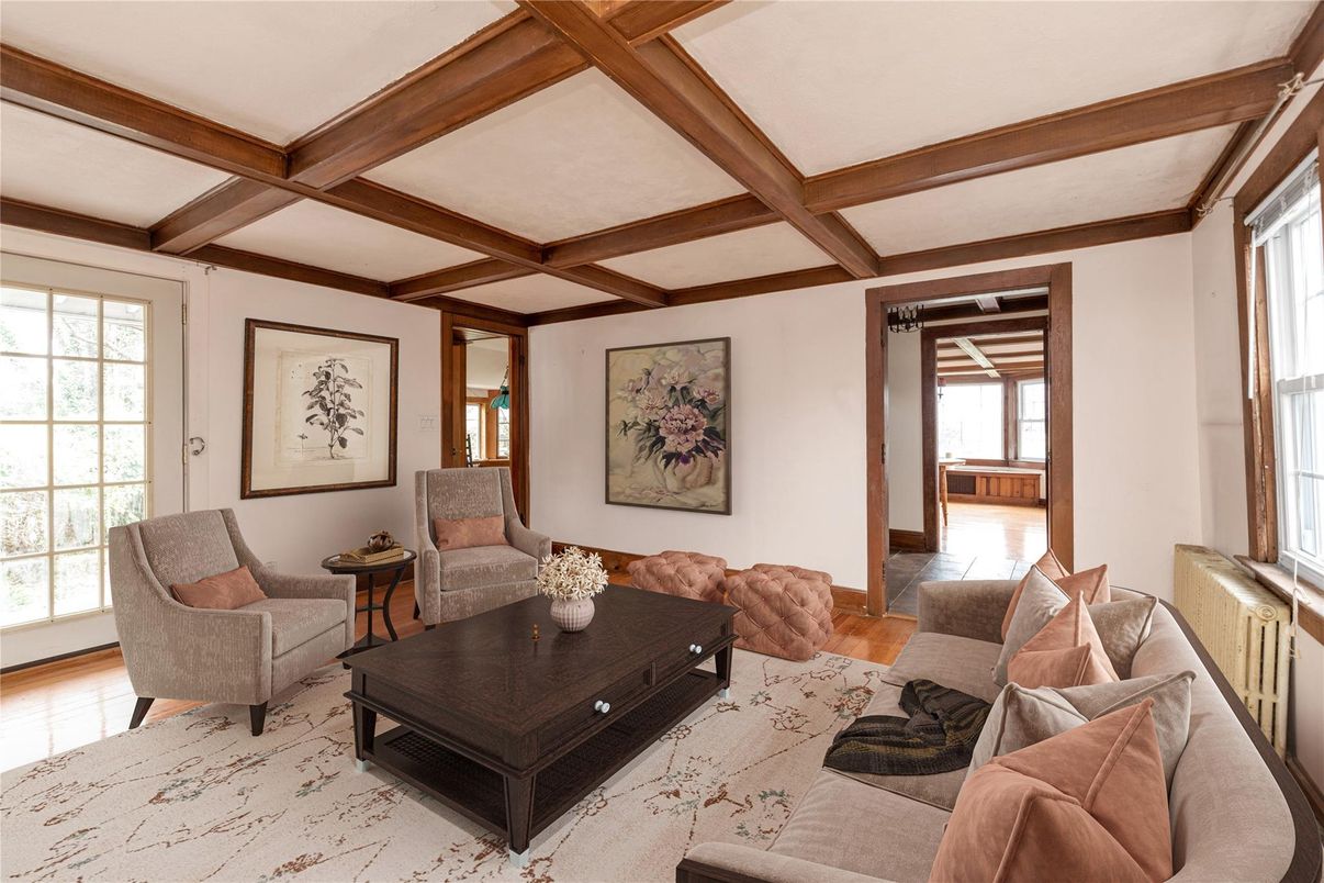 Interior, Living room, Wooden Beams, Wood Texture Flooring