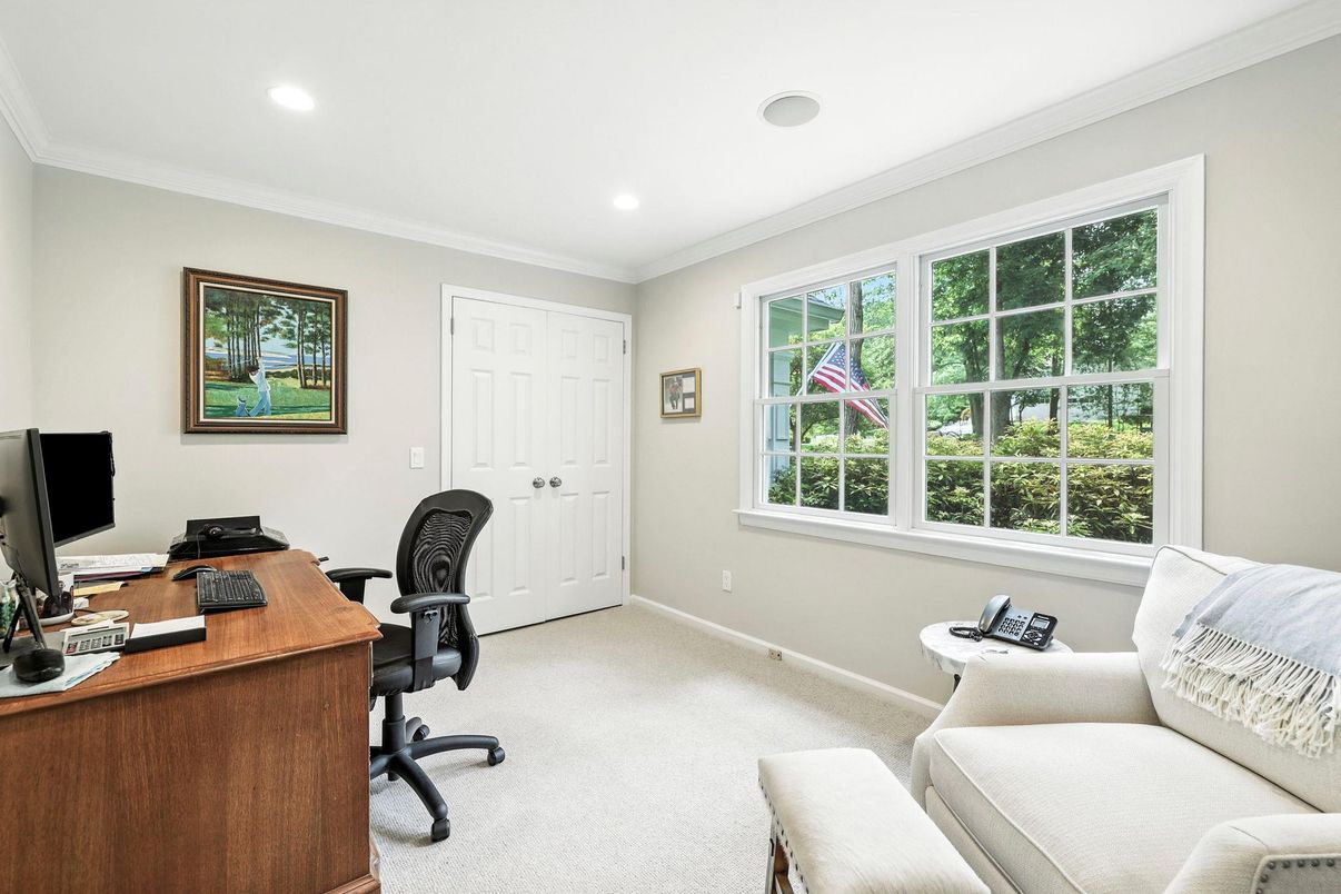 Home Office, Interior, Recessed Lighting